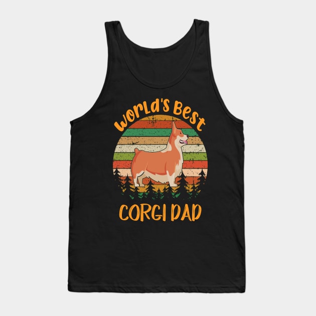 World'S Best Corgi Dad (296) Tank Top by Darioz